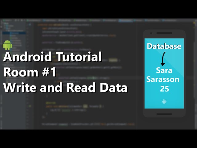 ROOM Database #1 - Insert and Read Data (Android Tutorial)