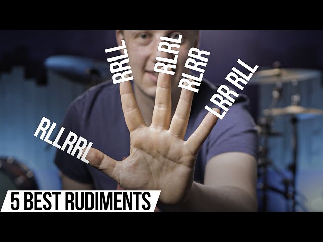 The 5 BEST RUDIMENTS for Developing Hand Technique | Free Drum Lesson
