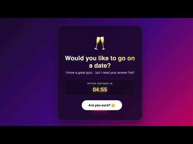 How to Create a Date Invitation In HTML, CSS & JS