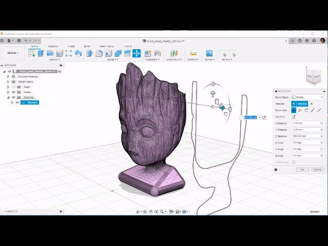 Fusion 360: Fit Curves to Mesh Section for Reverse Engineering