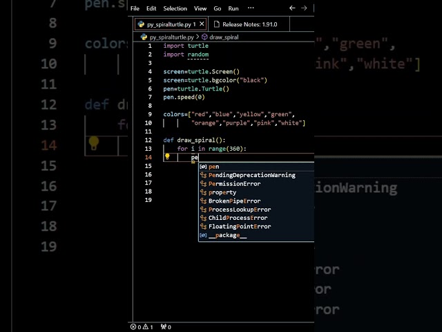 Fabulous graphics with python turtle#shorts #python #programming