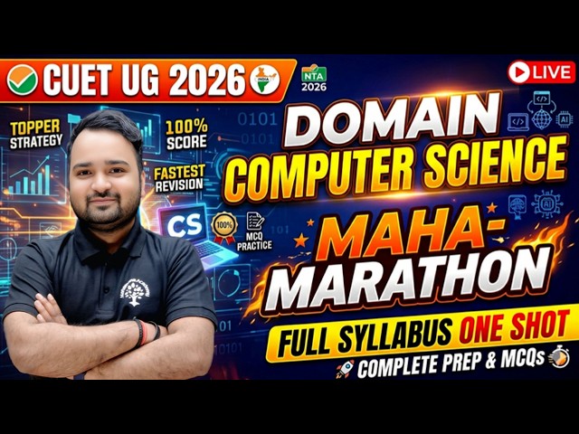 CUET UG 2026 Computer Science Most Important Questions + Revision Marathon 🔥BY ABHISHEK SIR (BHU)