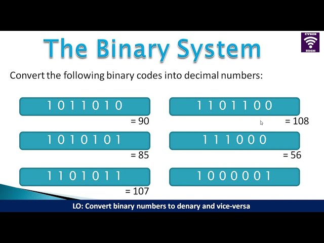 Binary and Denary Number Systems Conversion: Computer Science