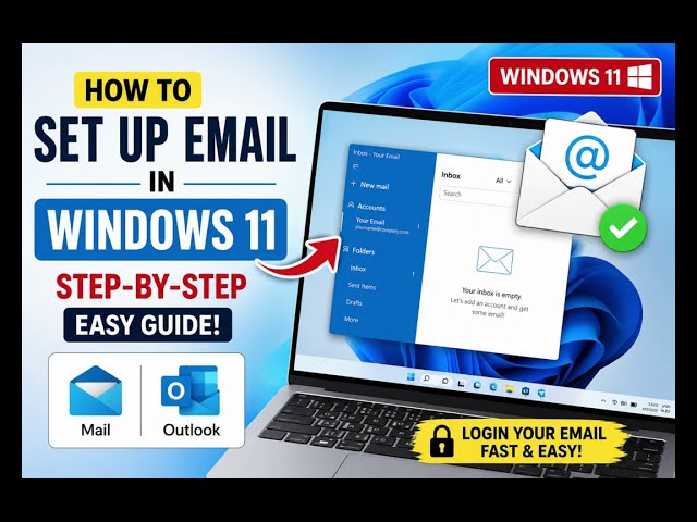 How to Set Up Email in Windows 11 | Mail App & Outlook Step-by-Step