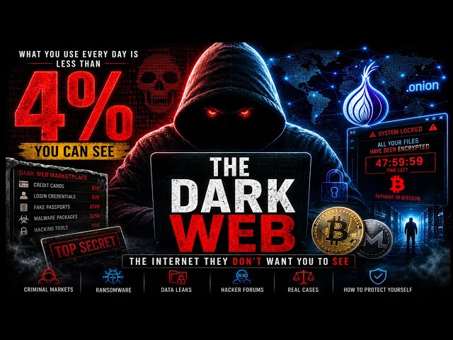 Complete DARK WEB Explained: Crime, Cybersecurity & the Hidden Internet