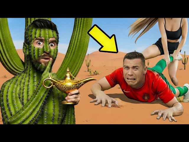 Ronaldo Is Saved by Messi and Genie Mbappe from the Female Assassin Jason Voorhees - Olala Football