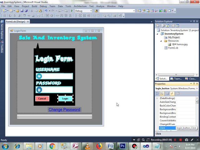 Sale and Inventory System Project in VB.NET + MS Access part 2