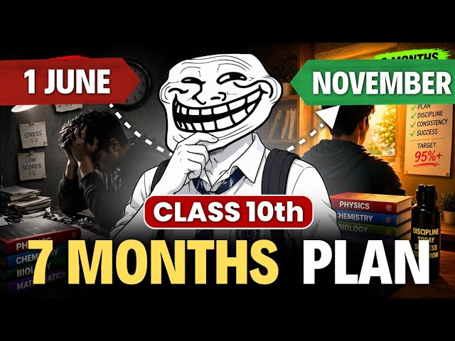 1 JUNE to November Roadmap Class 10 🔥| class 10 roadmap 2027 | Class 10th 