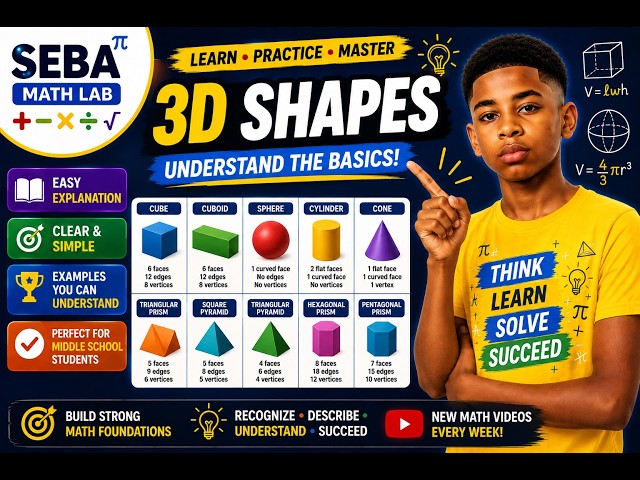 3D Shapes Explained | SEBA Math Lab