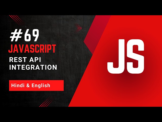 REST API Integration in JavaScript | Complete CRUD Project