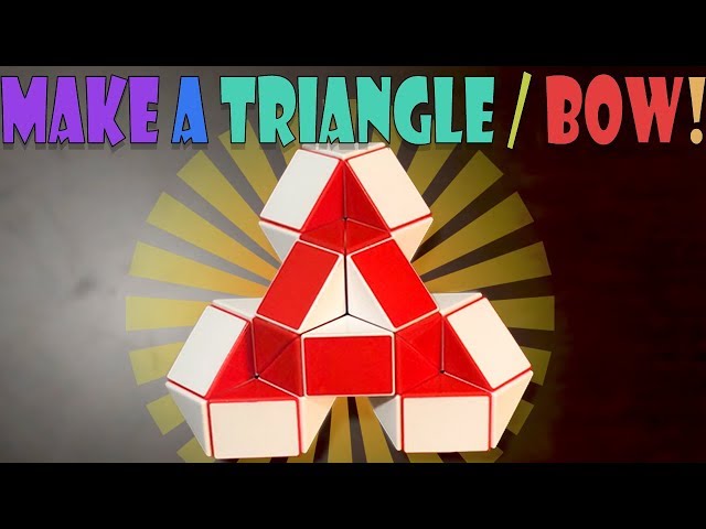 How to Solve Rubik's Snake Cube Puzzle Into a Triangle or Bow (Simple Thourough Tutorial, Beginner)