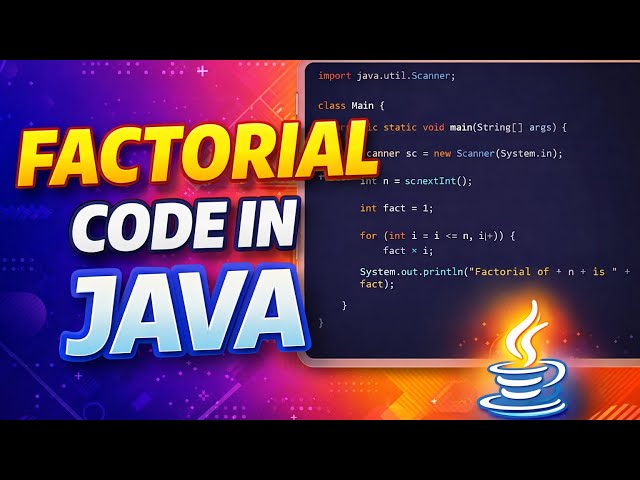 Factorial code in JAVA