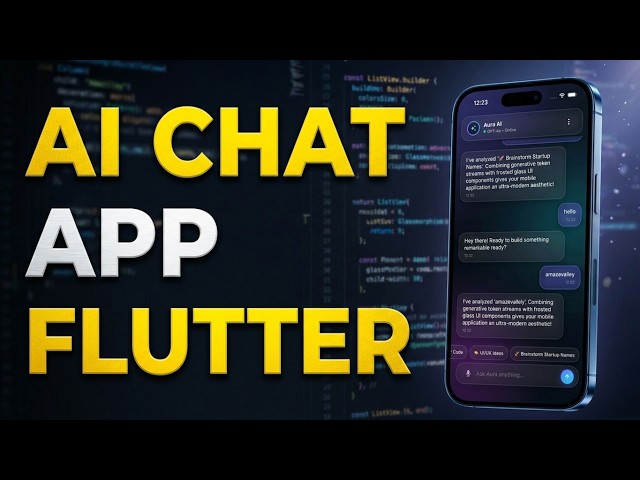 AI Chat App in Flutter with Glassmorphism #Amazevalley #growth #flutter #aichatbot #ai #aiapp
