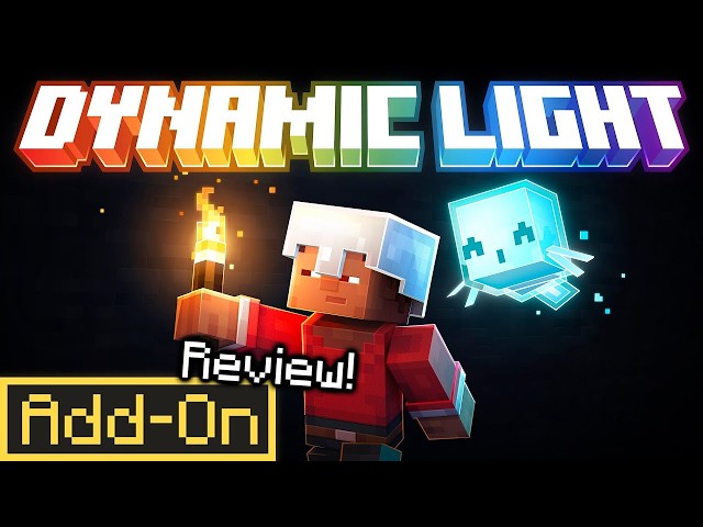 DYNAMIC LIGHT ADDON Revolutionizes Minecraft Bedrock Survival! (in-depth review)