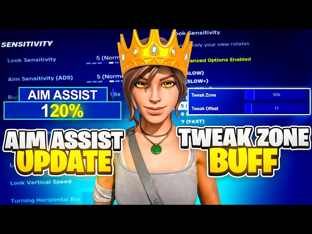 Huge Tweak Zone Buff In Fortnite + Aim Assist Update (Tutorial + Settings)