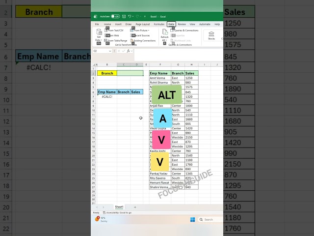 How to Create a Dynamic Sales Report Using Drop-Down List & FILTER Function in Excel #focusinguide
