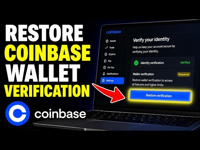 How to restore cryptocurrency wallet verification with Coinbase - Beginner Guide