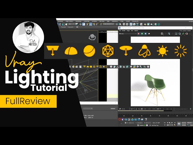 Full review of Vray lighting tutorial and 3ds max tutorial for beginners in Tamil #dotmattech