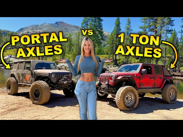 PORTAL AXLES vs 1 TON AXLES - Off Road Comparison!
