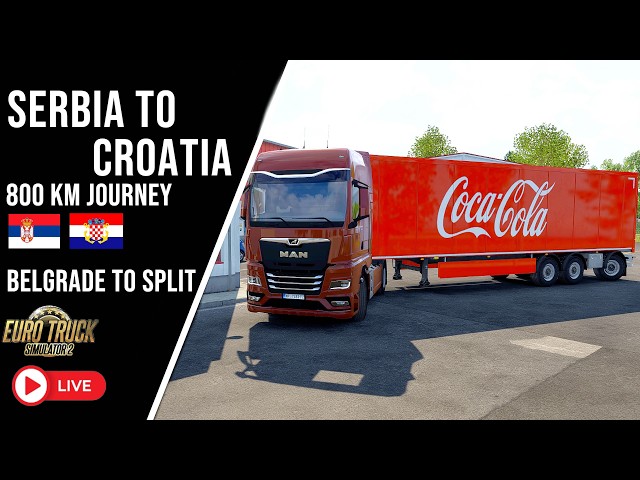 EURO TRUCK SIMULATOR 2 | SERBIA TO CROATIA | Transport Beverages Across Europe
