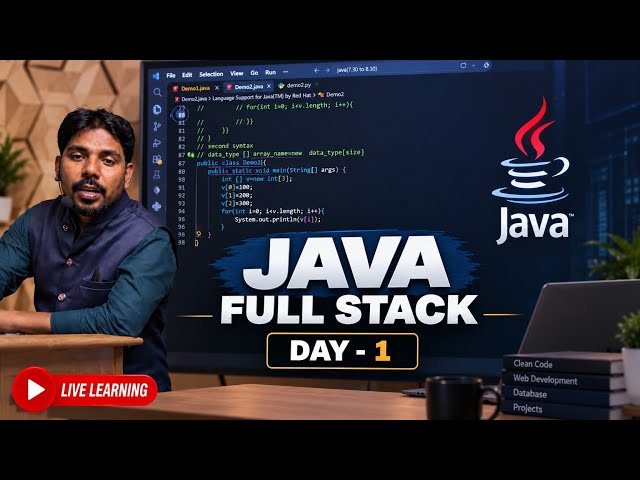 Java Full Stack | Day 1| #java #javaprogramming #javatutorial 