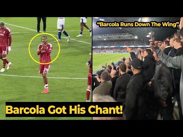 Bradley Barcola Runs Down The Wing | Liverpool fans already made a chant for Barcola on his DEBUT 🤩