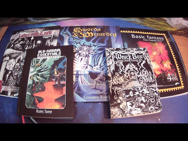 Algunos sistemas de juegos de rol OSR de fantasía clásica y las diferencias entre ellos.