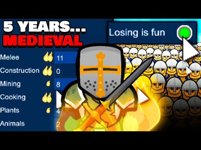 Rimworld Medieval, 1 Colonist Start...(5 years)