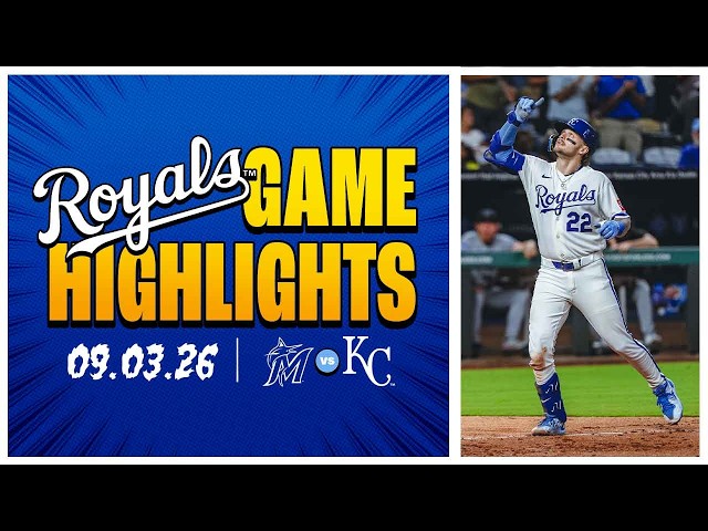 SCORCHING Hot Carter | Royals vs. Marlins Highlights 9/3/26