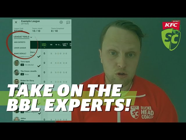 How to add BBL experts to your League | Fantasy Cricket