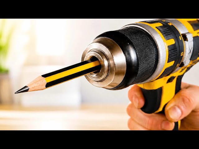 Anyone Can Do It! Attach a Pencil to a Drill and Make an Amazing Product — No Internet Needed!