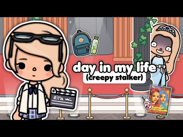 Un día en la vida de una ACTRIZ *ACOSO* 😨 estreno de película, escuela, compras (Toca Boca)
