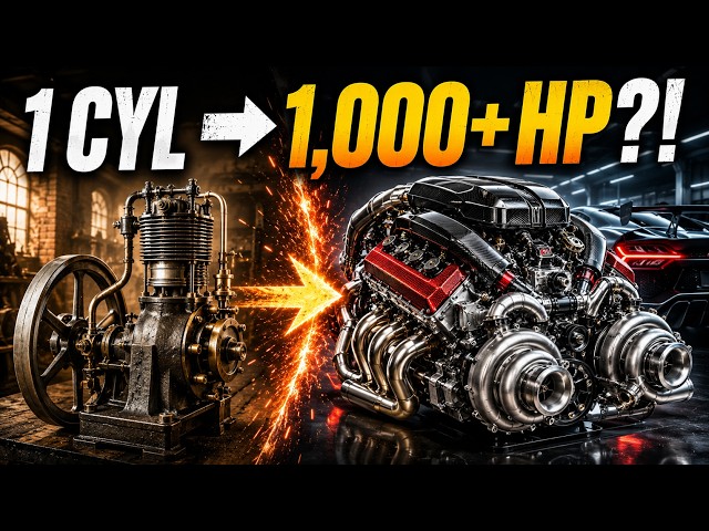 How Car Engines Went From 1 Cylinder to 1,000+ HP