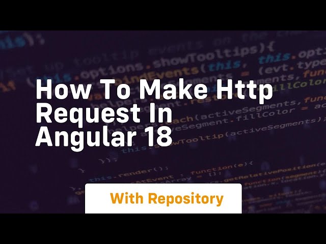 how to make http request in angular 18