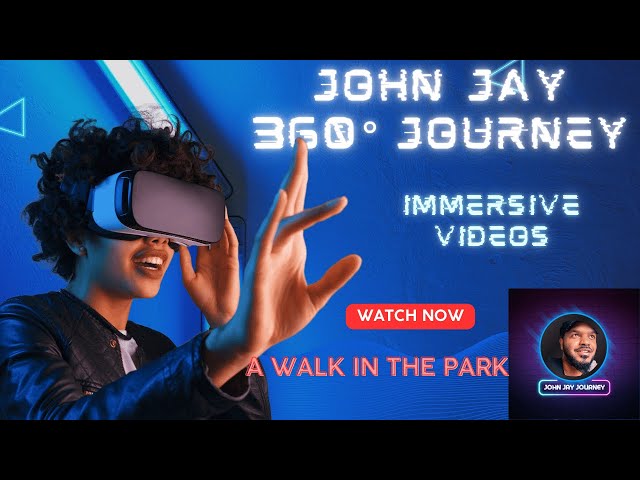 360° VR Walk in the Park (Immersive Virtual Reality Video)