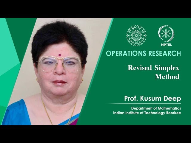 Revised Simplex Method