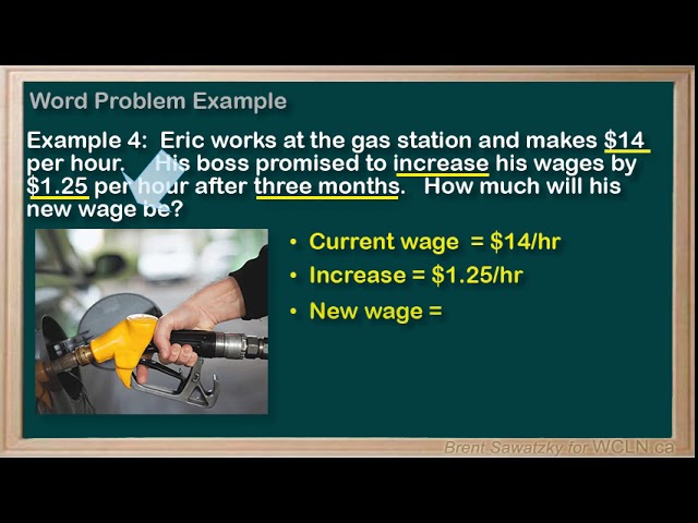 WCLN - Math - Numeracy - Word Problem Example 4