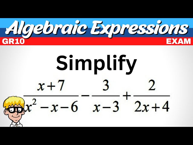 12b) Add subtract fractions grade 10 | Try