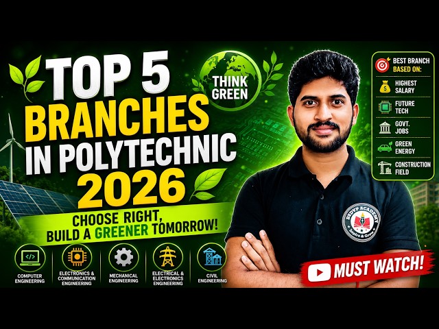 Best Polytechnic Branches 🔥 Top 5 Diploma Courses After 10th
