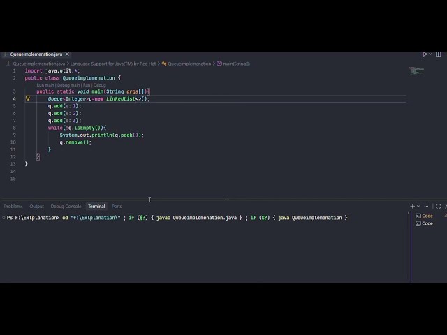 Queue Implementation Using Java Collection Framework | Java DSA