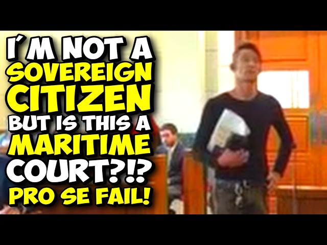 Sovereign Citizen Claims He's Not SOVEREIGN, But Wants To Know If This Is A MARITIME COURT!!!