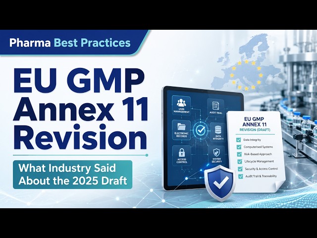 EU GMP Annex 11 Revision — What Industry Said About the 2025 Draft