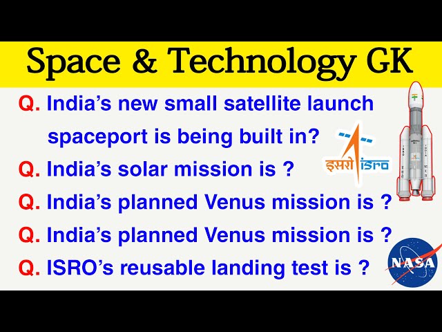 Most Important Space & Tech GK Questions | Most Expected for All Exams 2025 | GK In English