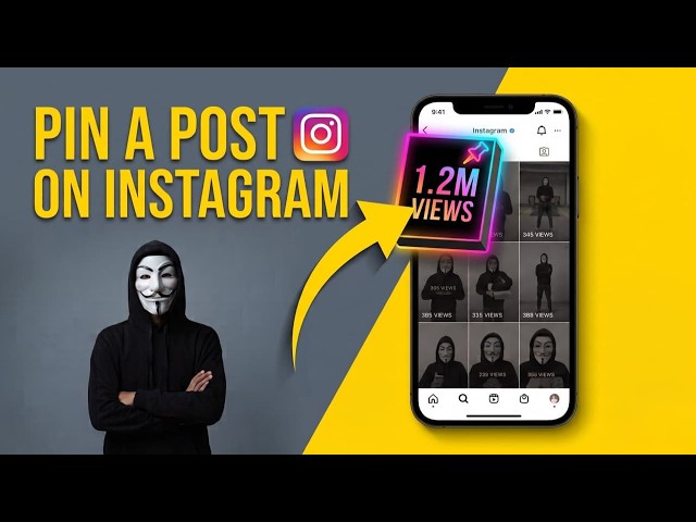 Masked Guy Shows How to Pin a Post on Instagram