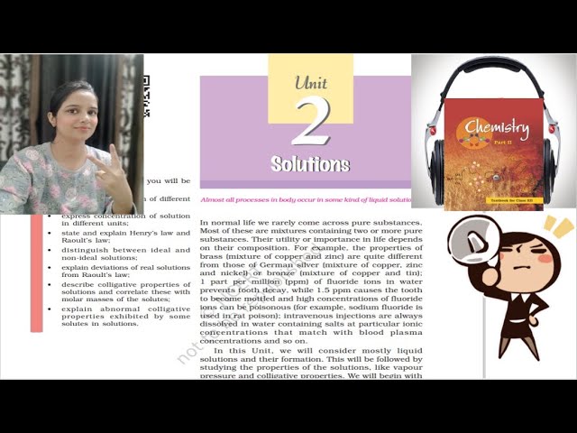 Solution Audiobook Class12 | Class12 Chemistry Audiobook | Class12 NCERT Chemistry Reading Only