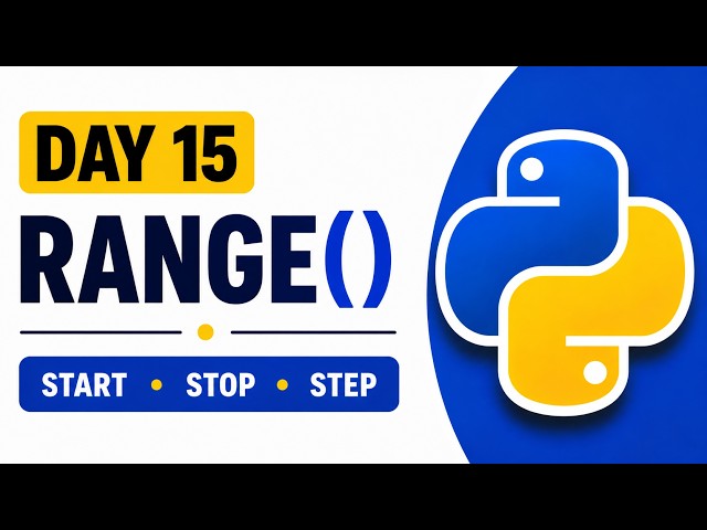 Python range() Function Explained | start, stop, step with Examples | Python Course #15