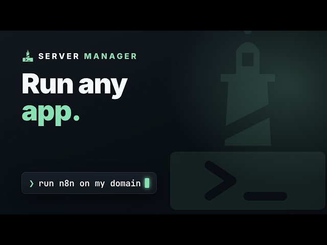 Run Any Self-Hosted App (Docker) on Your Server — Just Name It