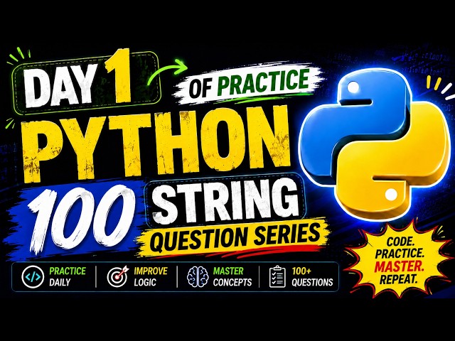 Day 1 | Python 100 String Questions