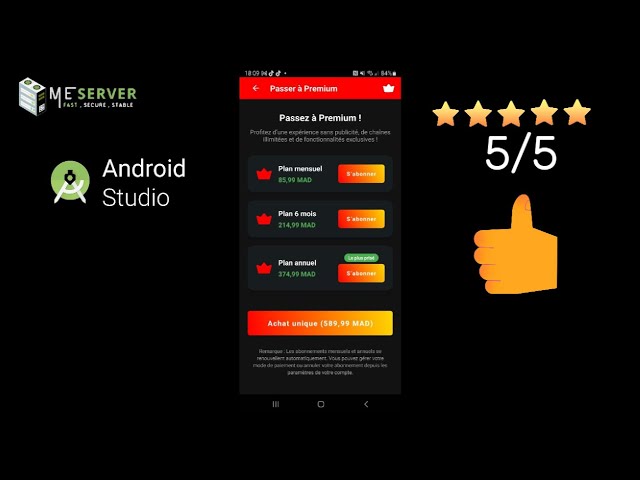 In-App Purchase & Ad-Free Upgrade UI Design | Android Studio Showcase