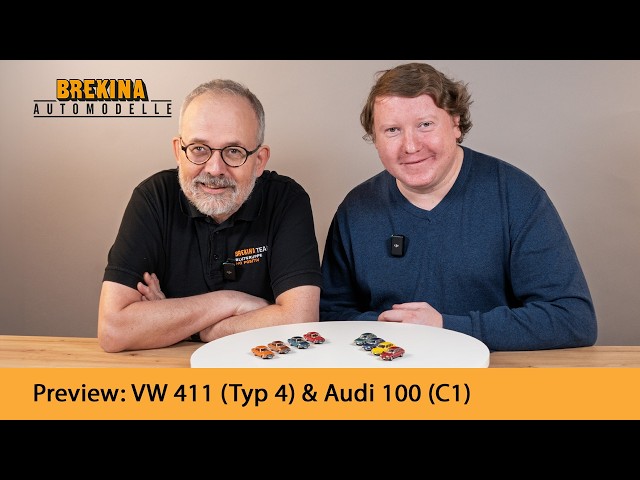BREKINA Preview: Kultklassiker VW 411 (Typ 4) & Audi 100 (C1) im Maßstab 1:87 in spannenden Farben!
